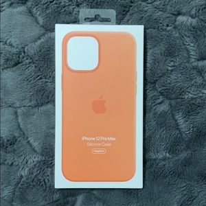New Apple iPhone 12 Pro Max silicone case kumquat